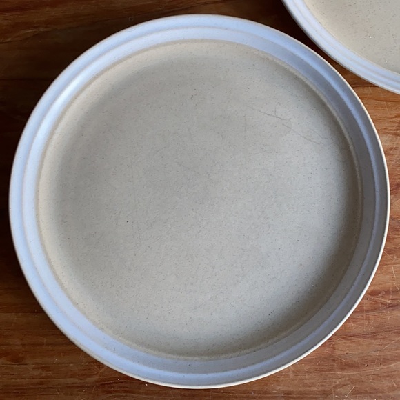 2 large Platters by Mikasa Stoneware Japan Homespun Sea Sand J7802 - Picture 5 of 9